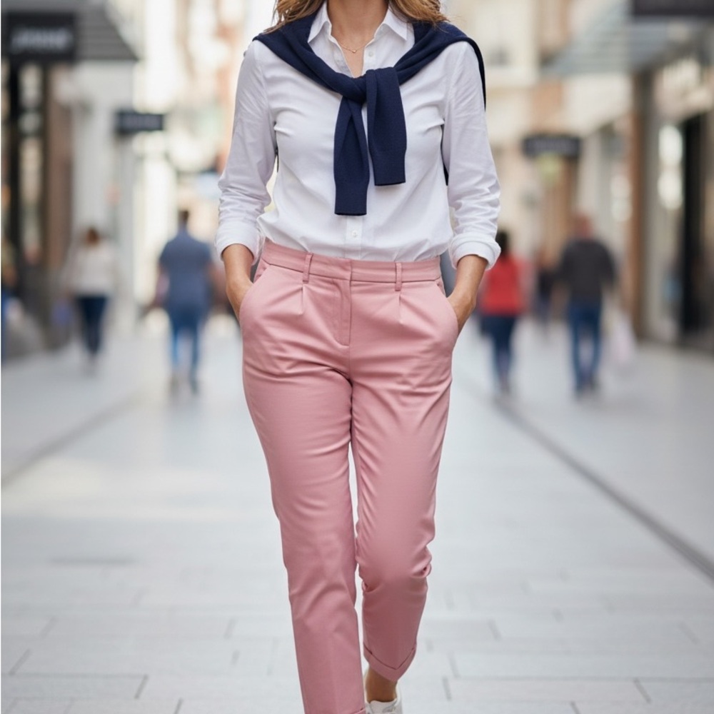 Philosophy Salmon Cropped Women's Pants